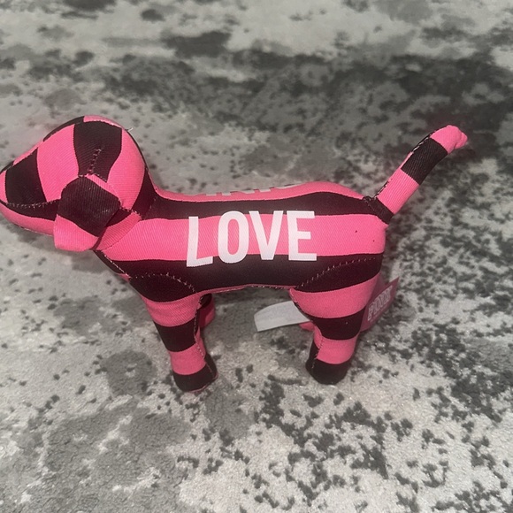 Pink Victoria secret pink and black stripped dog - Picture 4 of 4